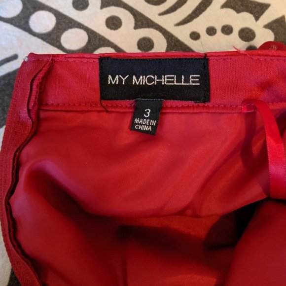 My Michelle Red Layered Tulle Skirt - Picture 8 of 8